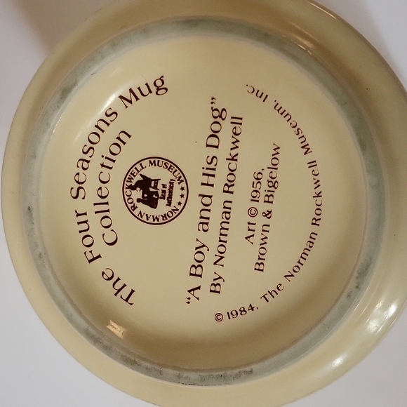 A Boy And His Dog 1984 Norman Rockwell Museum Souvenir Coffee Mug - Picture 9 of 12